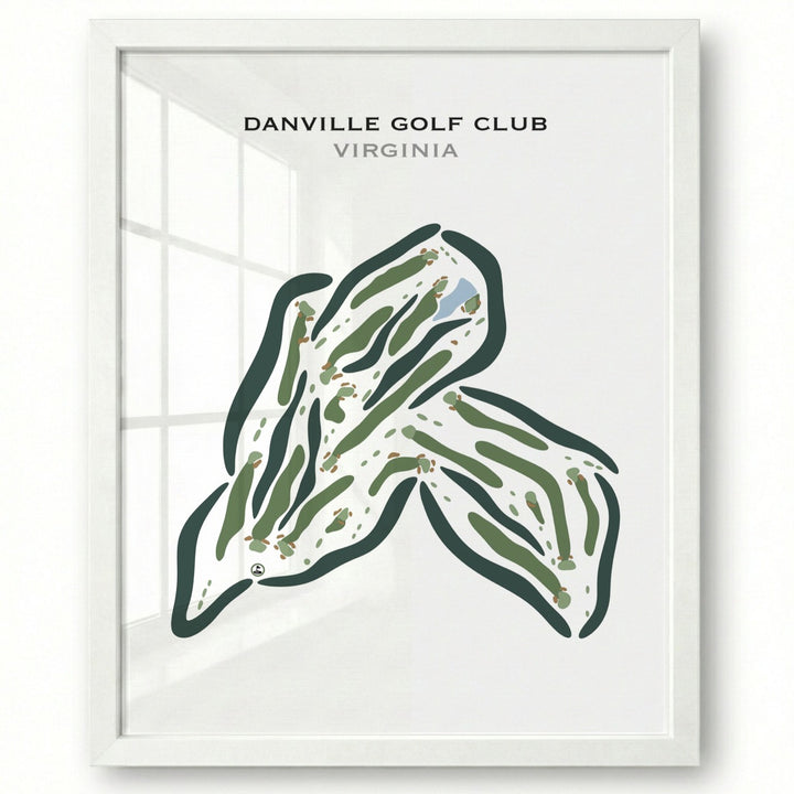 Danville Golf Club, Virginia - Printed Golf Courses