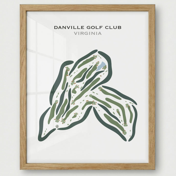 Danville Golf Club, Virginia - Printed Golf Courses