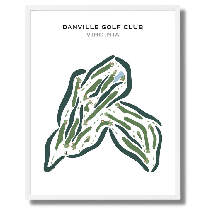 Danville Golf Club, Virginia - Printed Golf Courses