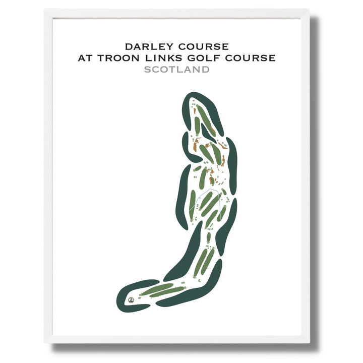 Darley Course at Troon Links Golf Course, Scotland - Printed Golf Courses