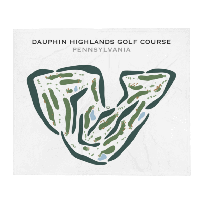 Dauphin Highlands Golf Course, Pennsylvania - Printed Golf Courses