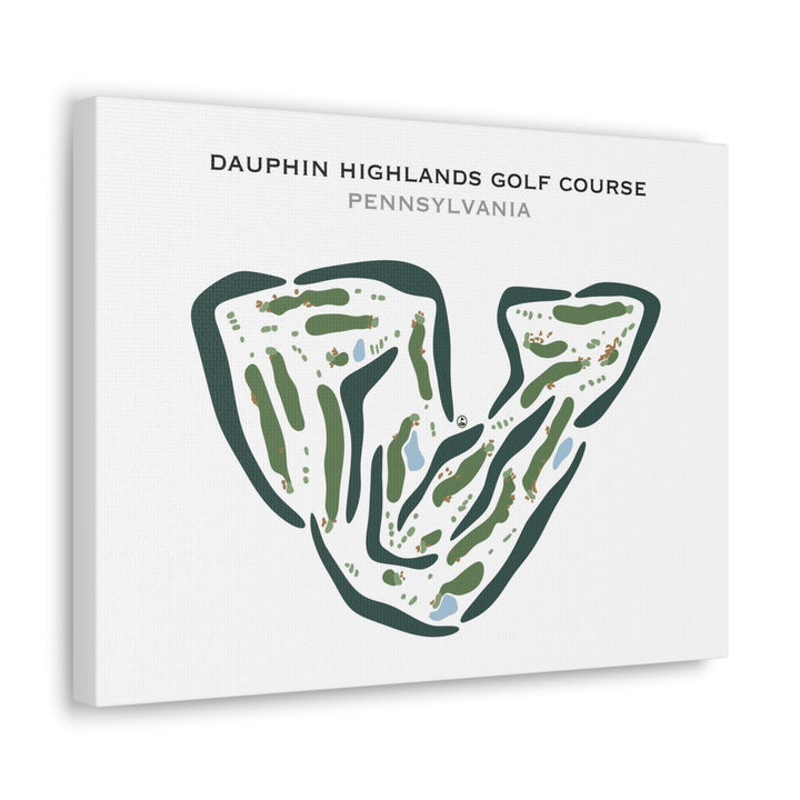 Dauphin Highlands Golf Course, Pennsylvania - Printed Golf Courses