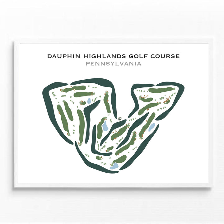 Dauphin Highlands Golf Course, Pennsylvania - Printed Golf Courses