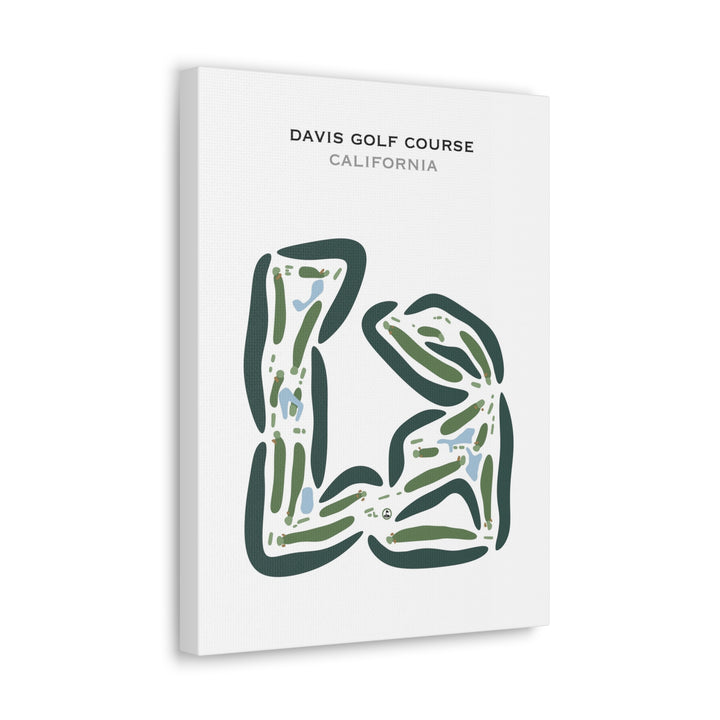 Davis Golf Course, California - Printed Golf Courses