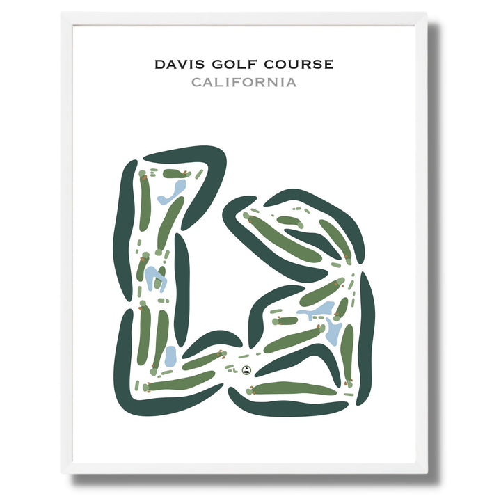 Davis Golf Course, California - Printed Golf Courses