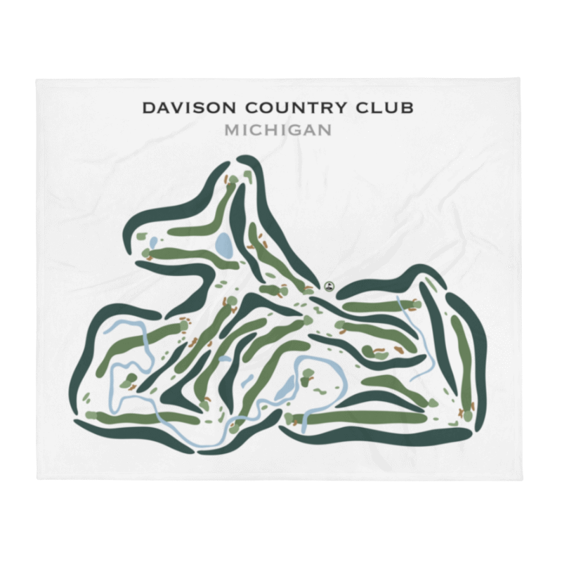 The Davison Country Club, Michigan - Printed Golf Courses