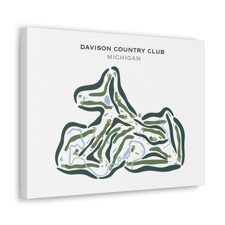 The Davison Country Club, Michigan - Printed Golf Courses