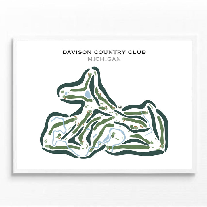 The Davison Country Club, Michigan - Printed Golf Courses