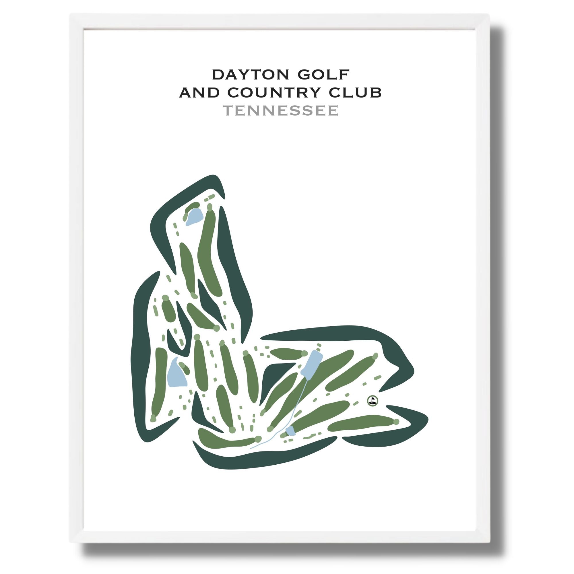 Order Printed Golf Courses Dayton Golf & Country Club, Tennessee Golf