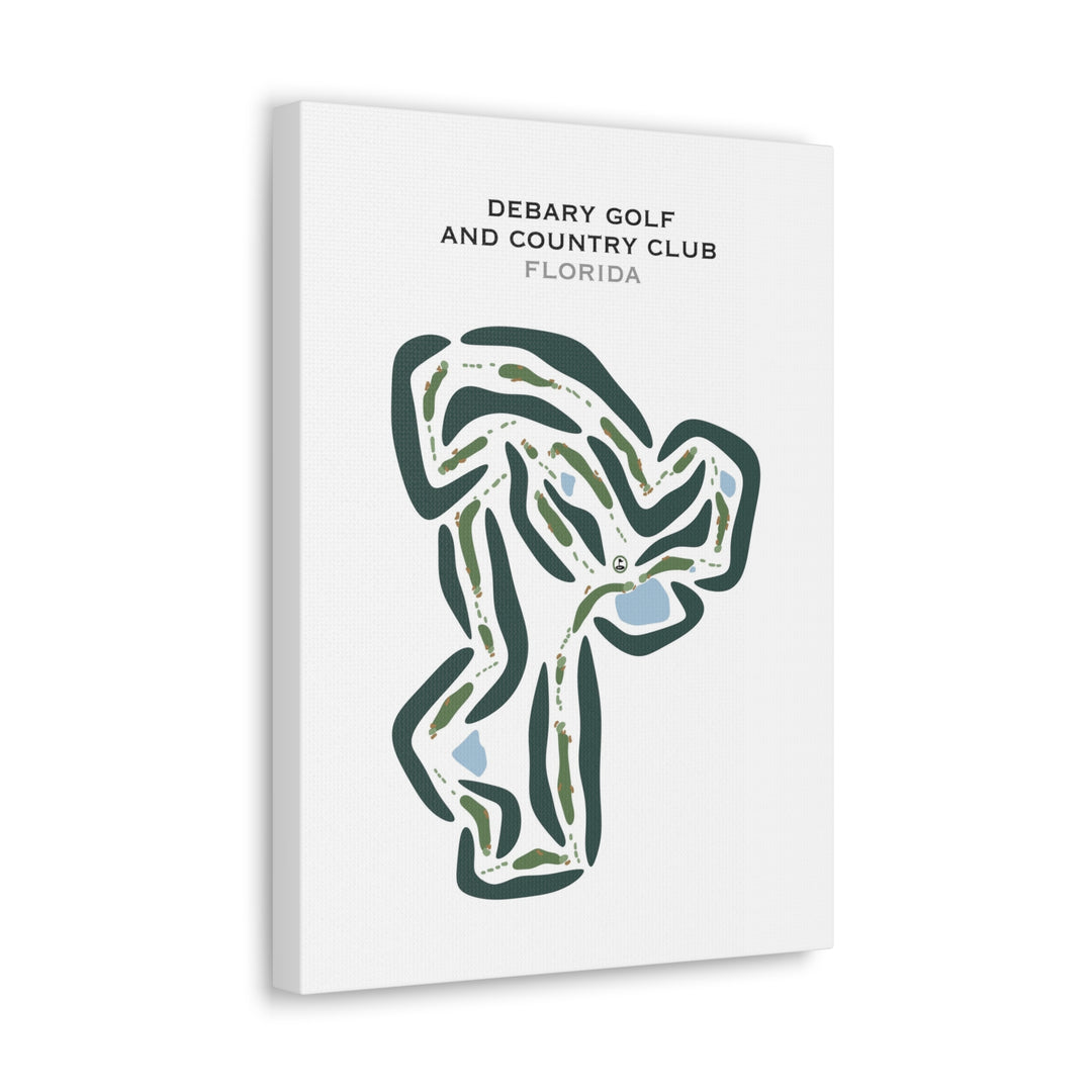 DeBary Golf & Country Club, Florida - Printed Golf Course
