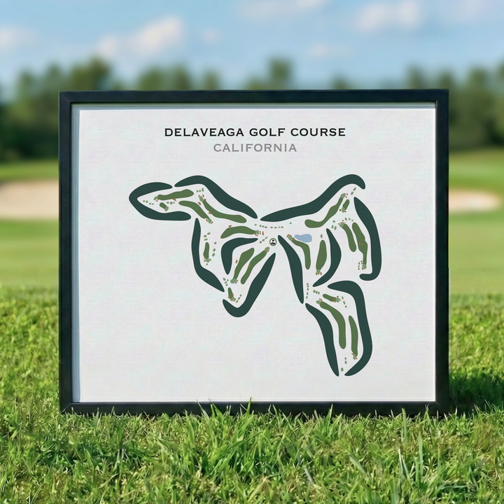 DeLaveaga Golf Course, California - Printed Golf Course