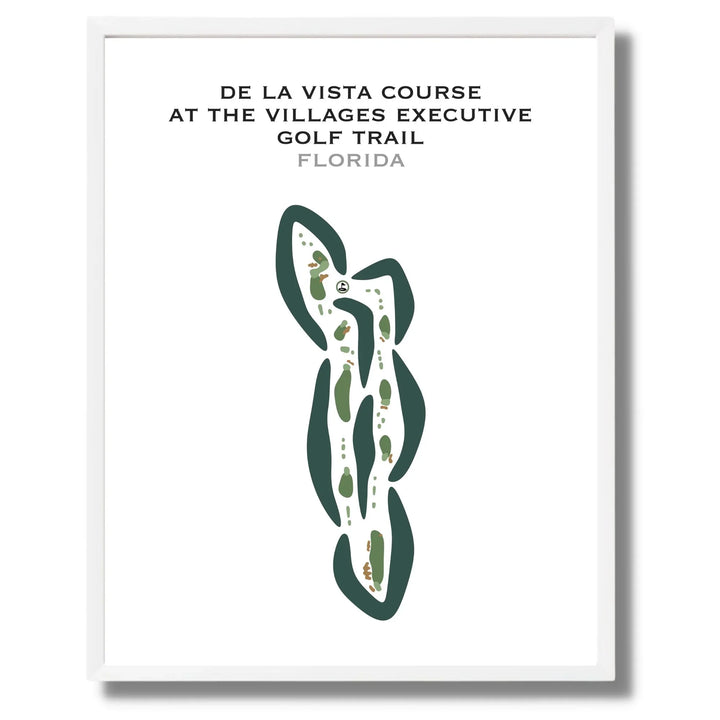 De La Vista Course at The Villages Executive Golf Trail, Florida - Printed Golf Courses