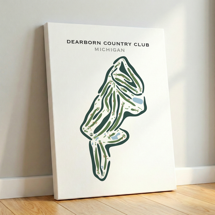 Dearborn Country Club, Michigan - Printed Golf Courses
