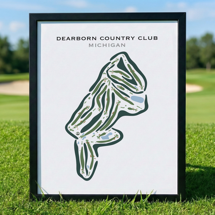 Dearborn Country Club, Michigan - Printed Golf Courses