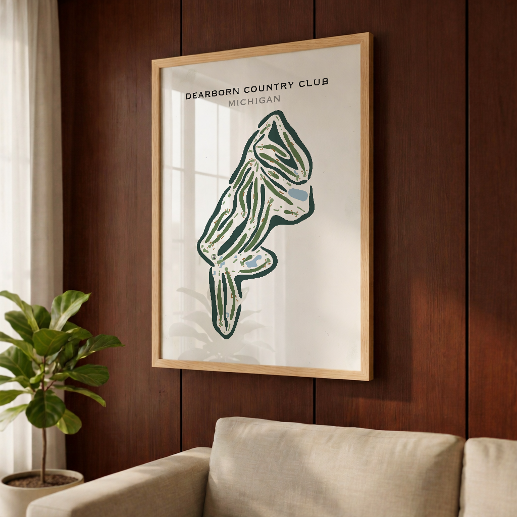 Dearborn Country Club, Michigan - Printed Golf Courses