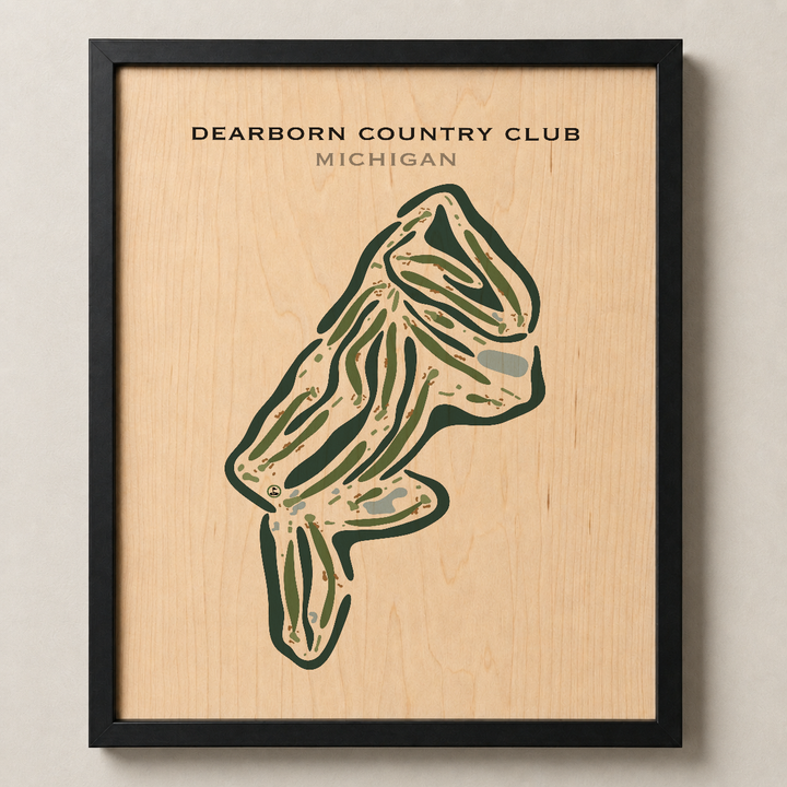 Dearborn Country Club, Michigan - Printed Golf Courses