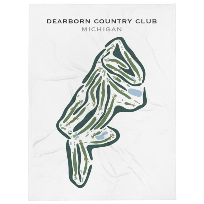 Dearborn Country Club Golf Course, Michigan - Printed Golf Courses