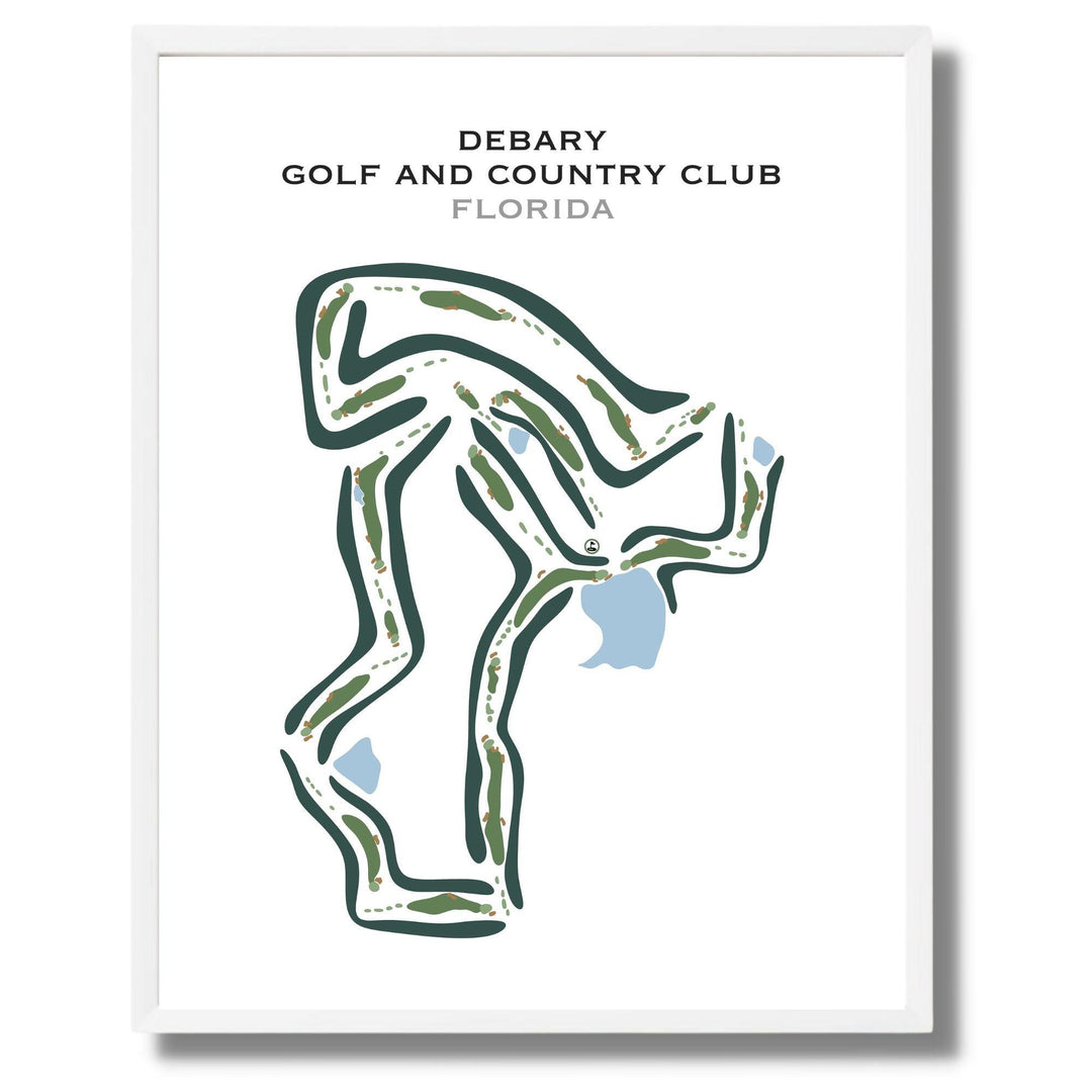 DeBary Golf & Country Club, Florida - Printed Golf Course