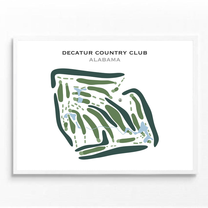 Decatur Country Club, Alabama - Printed Golf Courses