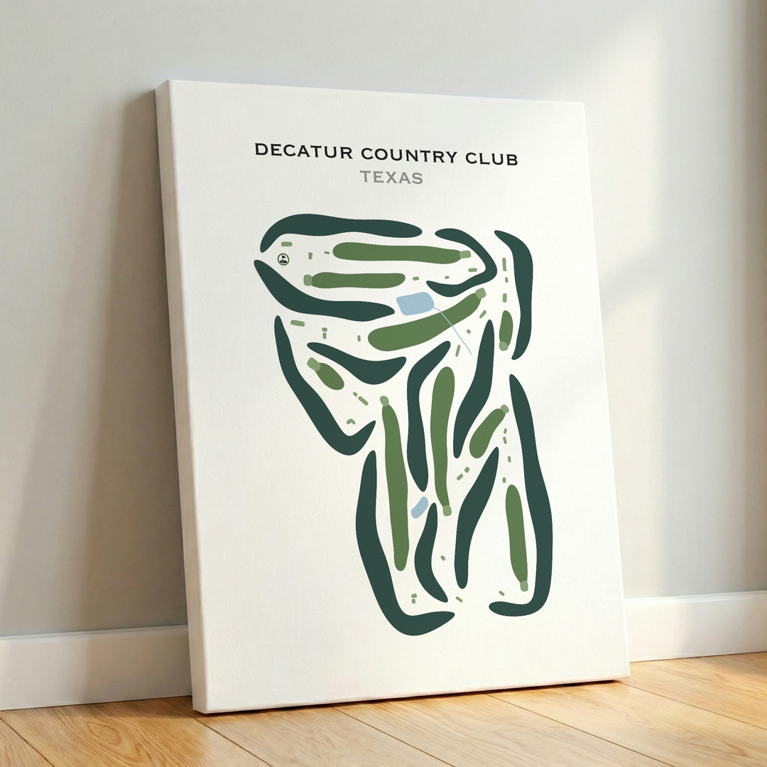 Decatur Country Club, Texas - Printed Golf Courses