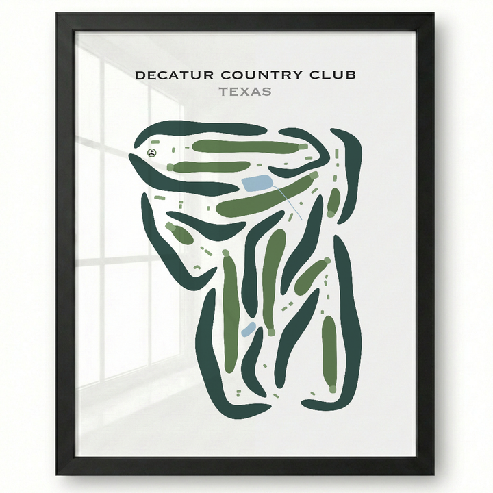 Decatur Country Club, Texas - Printed Golf Courses