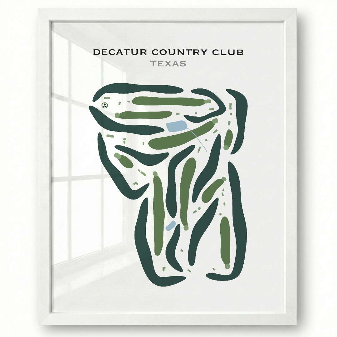 Decatur Country Club, Texas - Printed Golf Courses