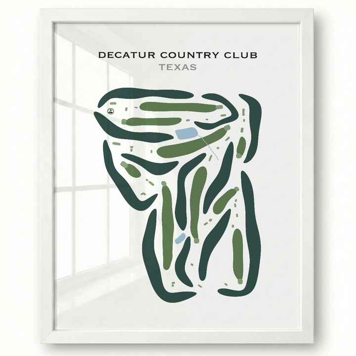 Decatur Country Club, Texas - Printed Golf Courses