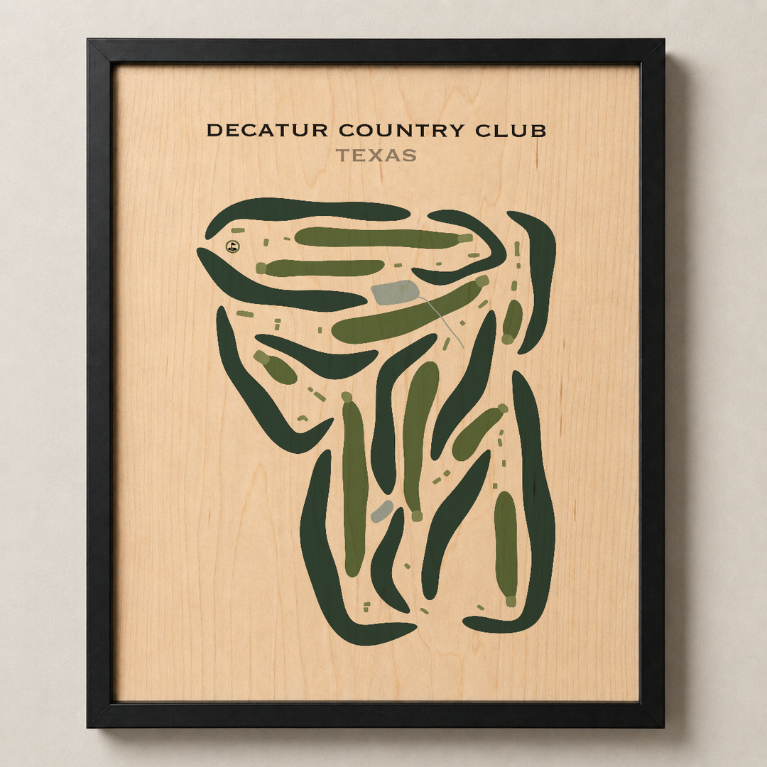 Decatur Country Club, Texas - Printed Golf Courses