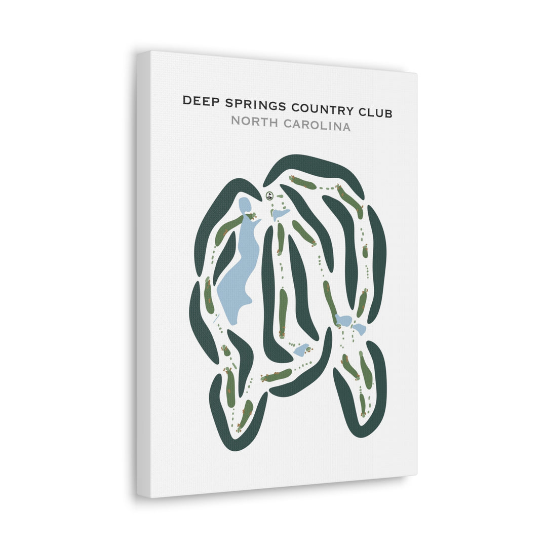 Deep Springs Country Club, North Carolina - Printed Golf Courses