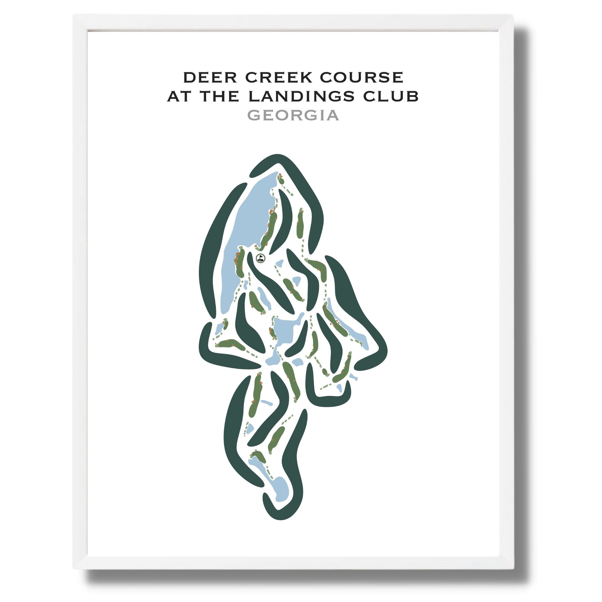 Buy the best printed golf course Deer Creek Course at The Landings Club ...