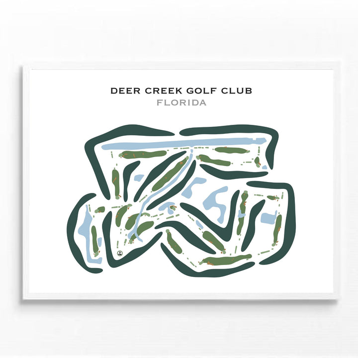 Deer Creek Golf Club, Florida - Printed Golf Courses