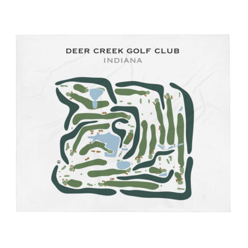 Deer Creek Golf Club, Indiana - Printed Golf Courses