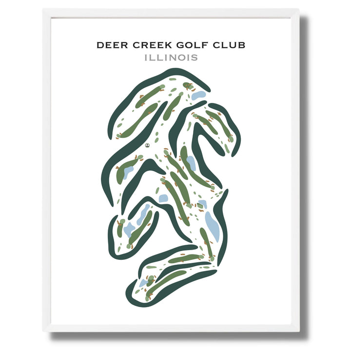 Deer Creek Golf Club, Illinois - Printed Golf Courses