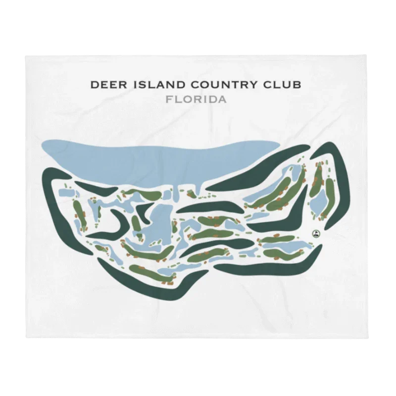 Deer Island Country Club, Florida - Printed Golf Courses