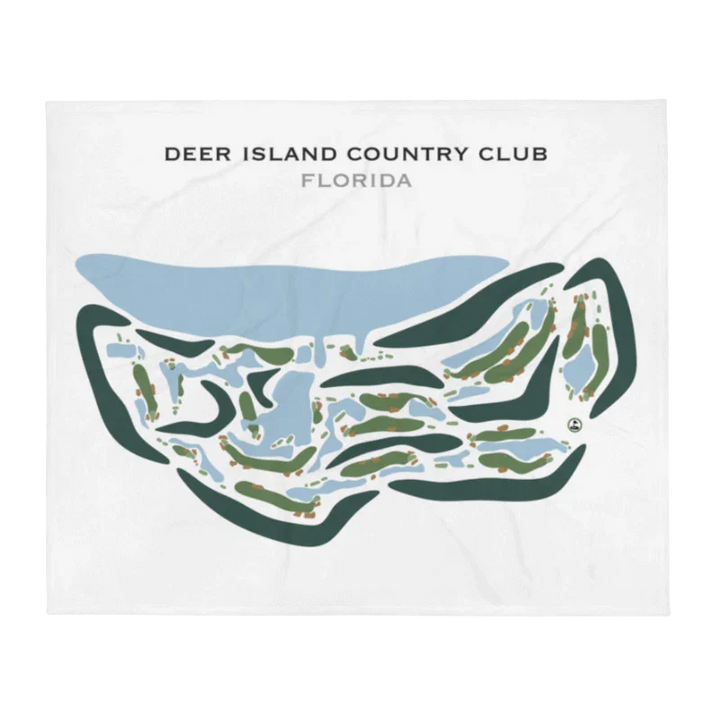 Deer Island Country Club, Florida - Printed Golf Courses