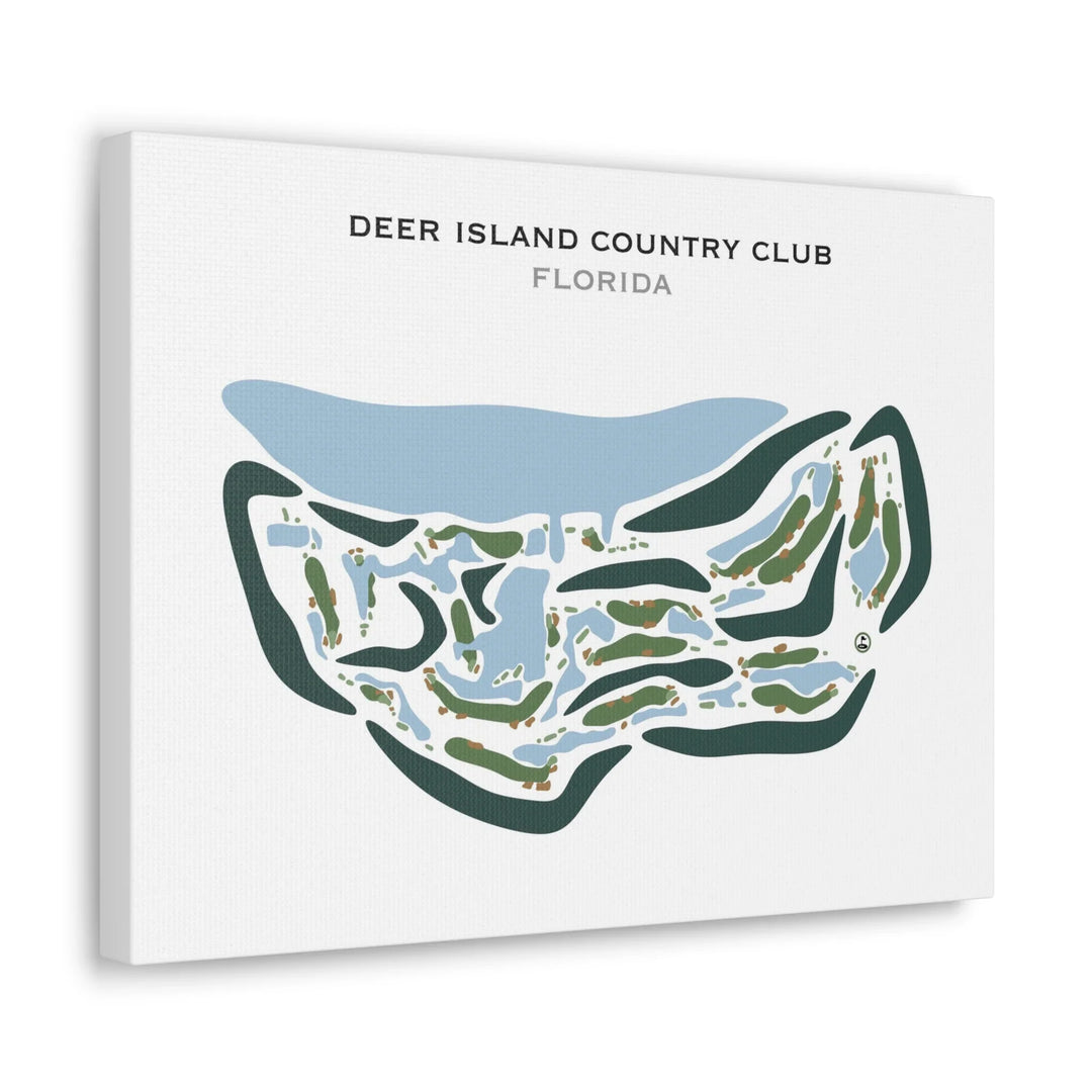 Deer Island Country Club, Florida - Printed Golf Courses