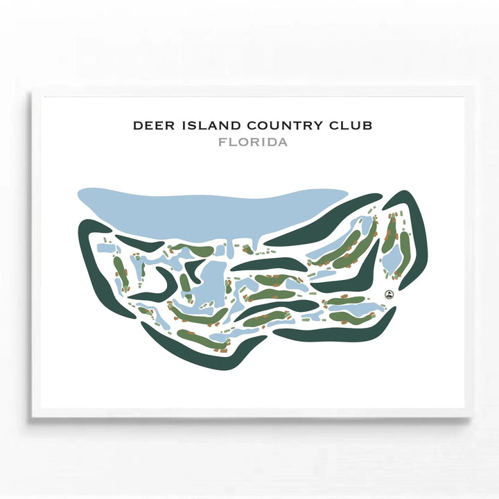 Deer Island Country Club, Florida - Printed Golf Courses