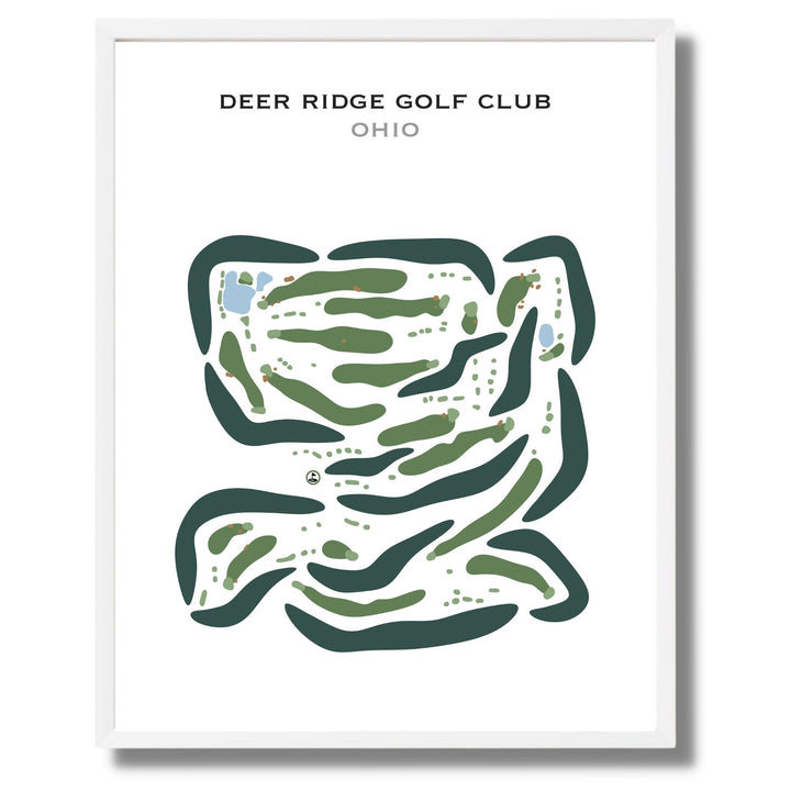 Deer Ridge Golf Club, Ohio - Printed Golf Courses