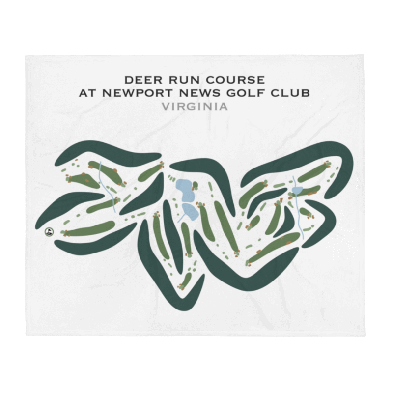 Deer Run Course at Newport News Golf Club, Virginia - Printed Golf Courses