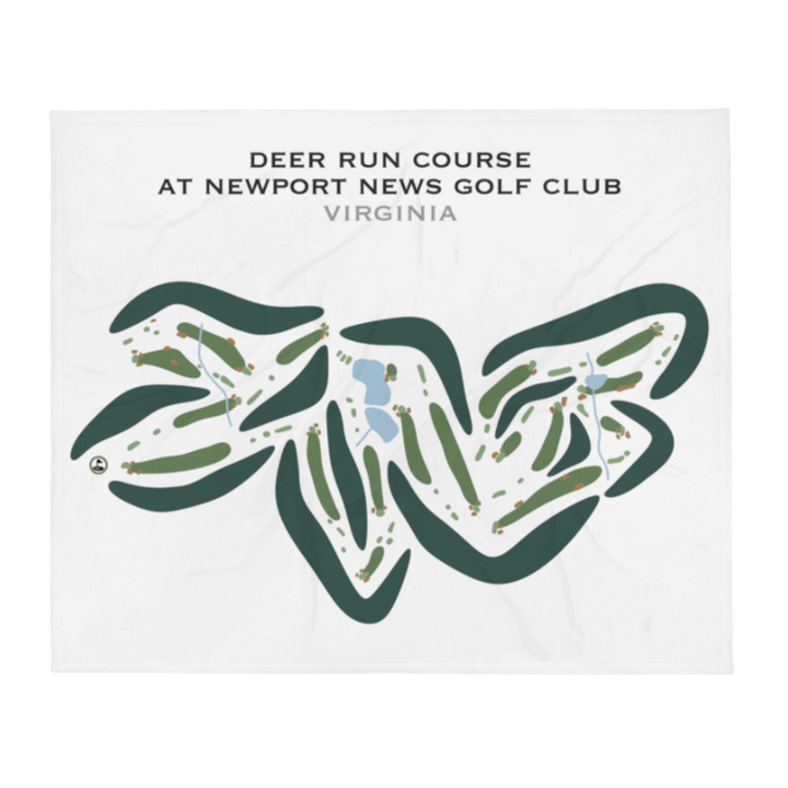 Deer Run Course at Newport News Golf Club, Virginia - Printed Golf Courses