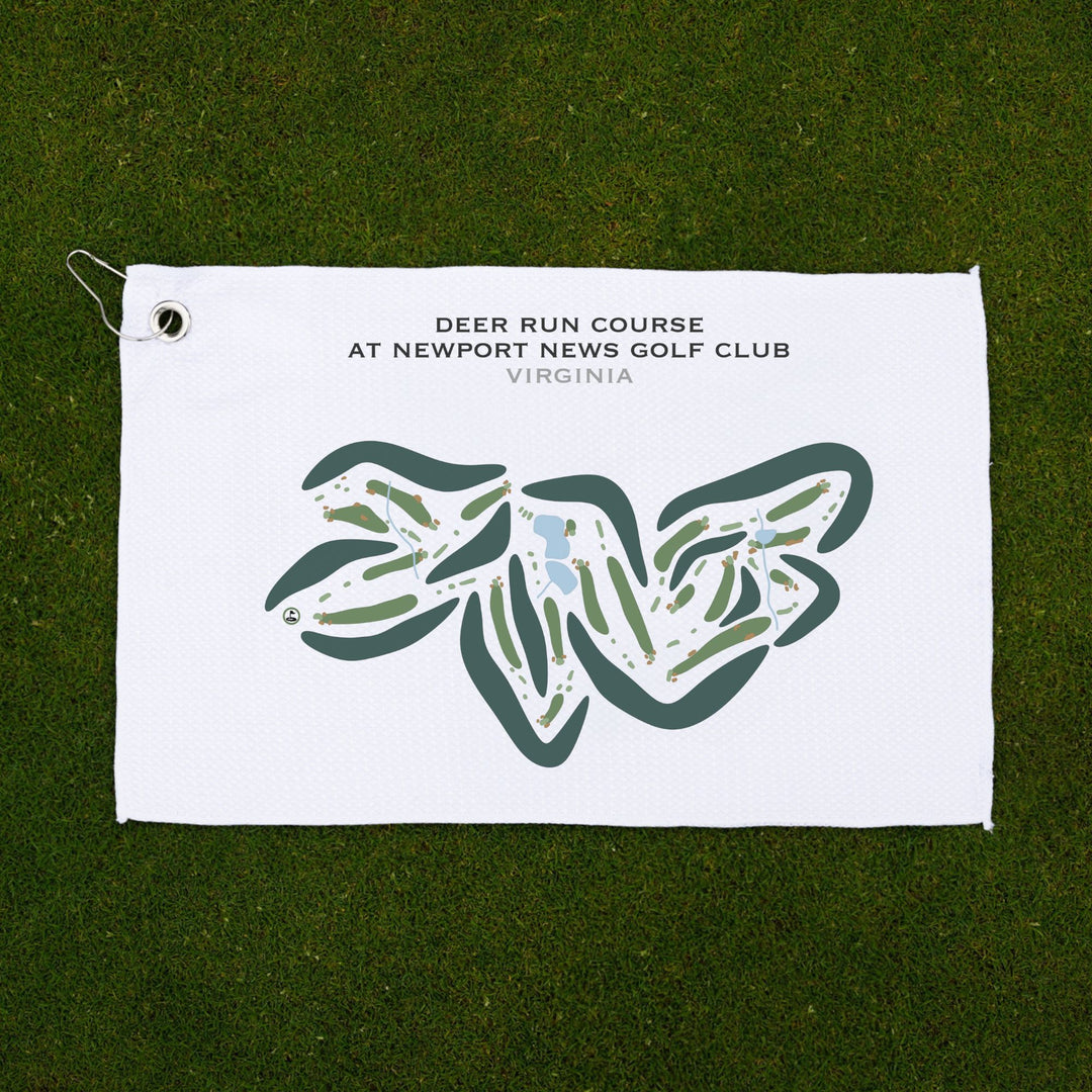 Deer Run Course at Newport News Golf Club, Virginia - Printed Golf Courses