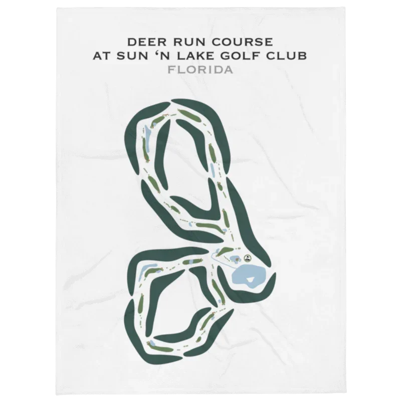 Deer Run Course at Sun 'N Lake Golf Club, Florida - Printed Golf Courses