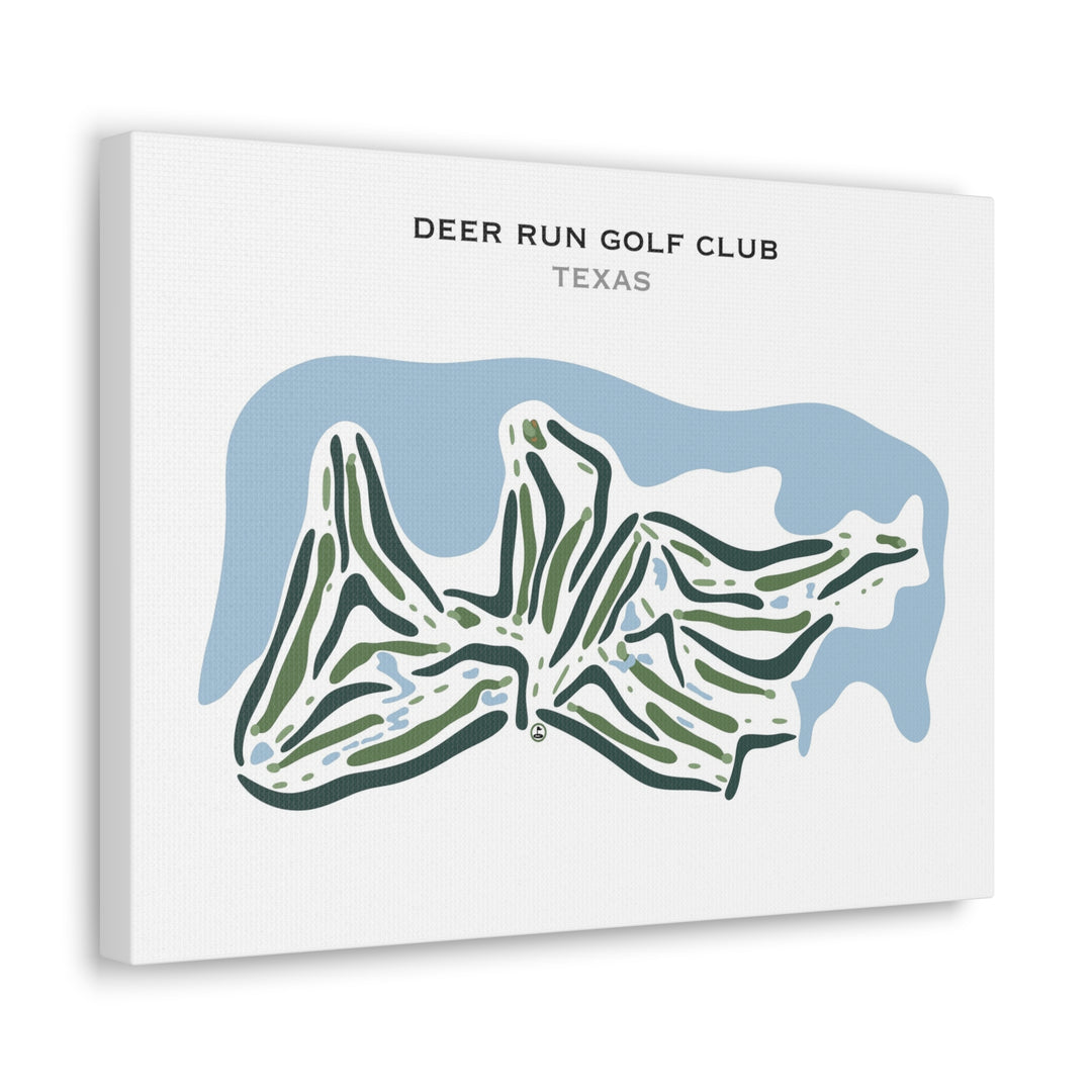 Deer Run Golf Club, Texas - Printed Golf Courses