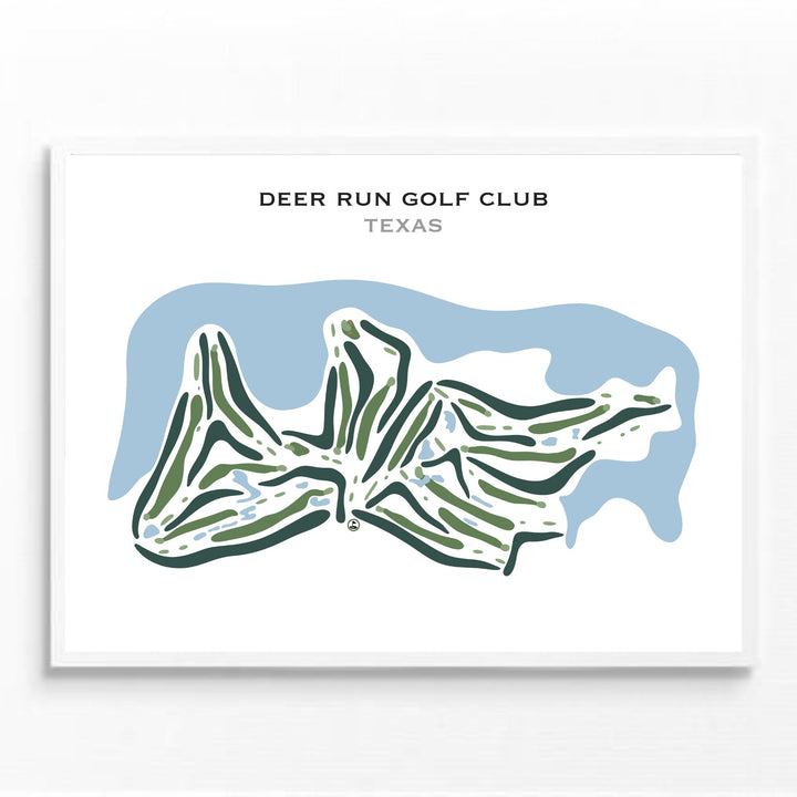 Deer Run Golf Club, Texas - Printed Golf Courses