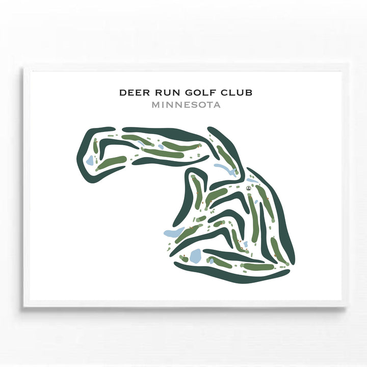 Deer Run Golf Club, Minnesota - Printed Golf Courses