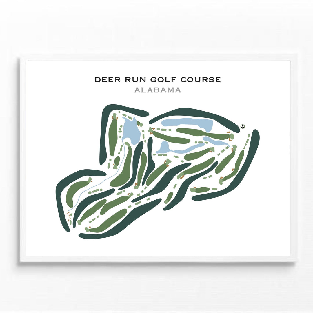 Deer Run Golf Course, Alabama - Printed Golf Course