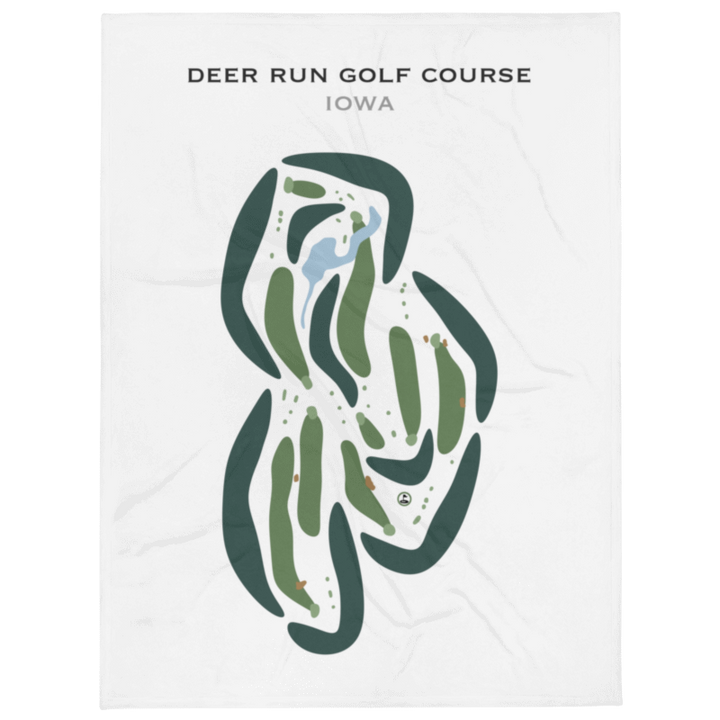 Deer Run Golf Course, Iowa - Printed Golf Courses