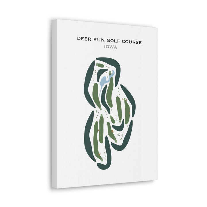 Deer Run Golf Course, Iowa - Printed Golf Courses