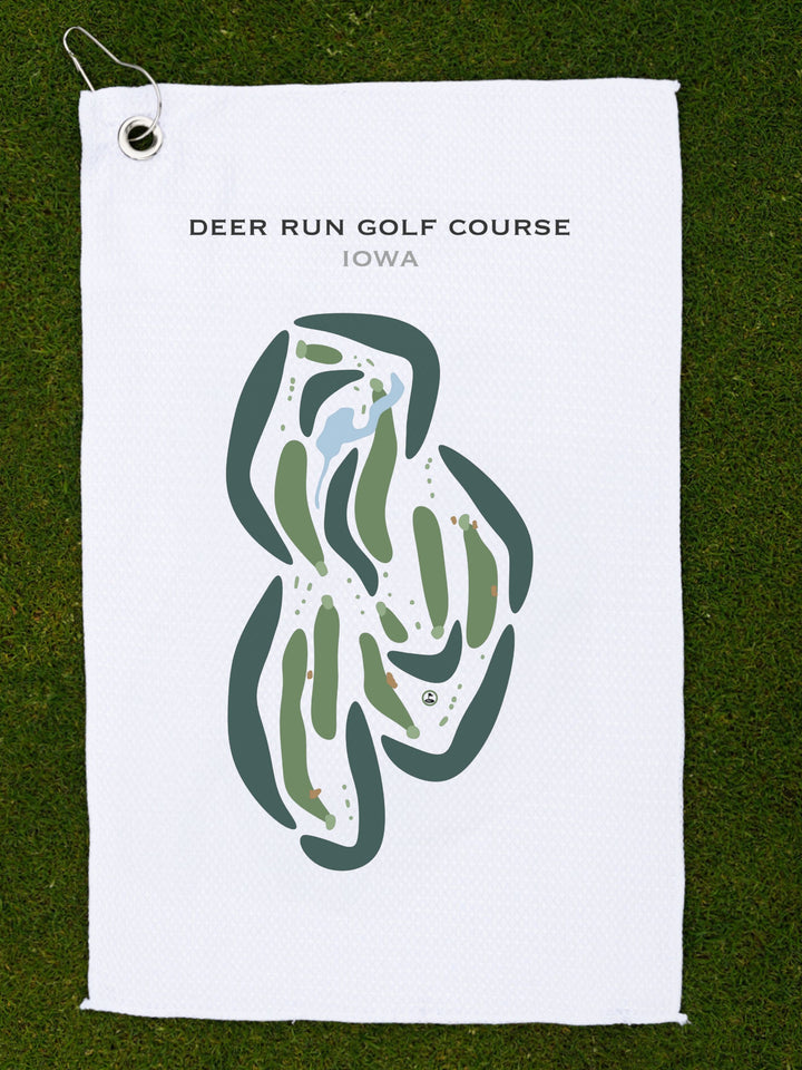 Deer Run Golf Course, Iowa - Printed Golf Courses