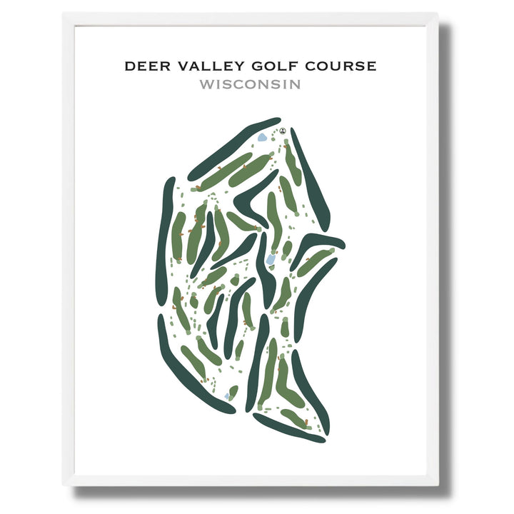 Deer Valley Golf Course, Wisconsin - Printed Golf Courses